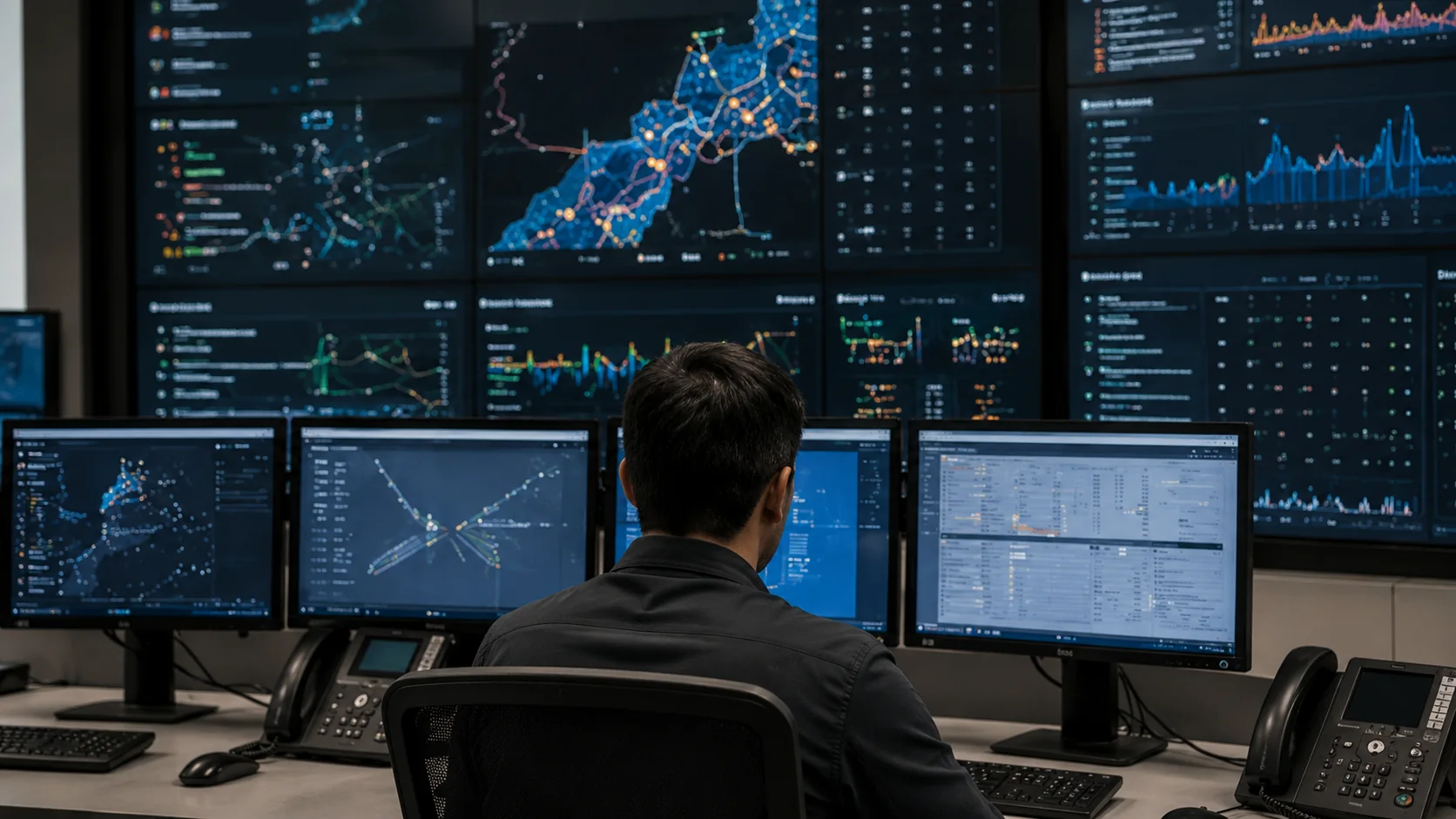 Operations centre supporting complex telecommunications delivery